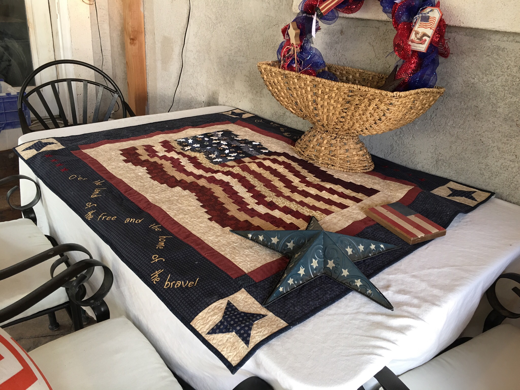 Americana Quilt  Sewing Home Decor   Stitches Quilting 