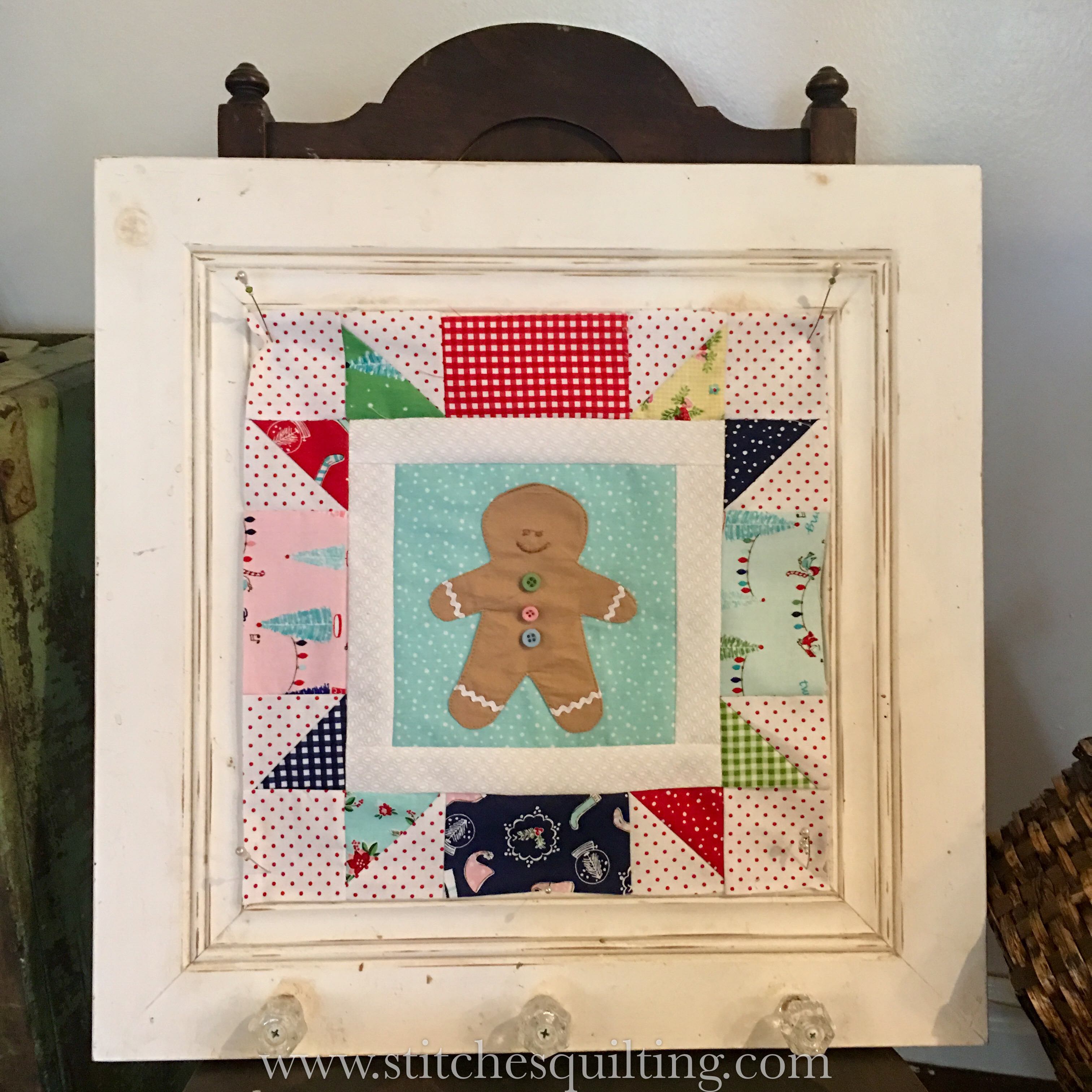 Cozy Christmas-Gingerbread Man Finished Block