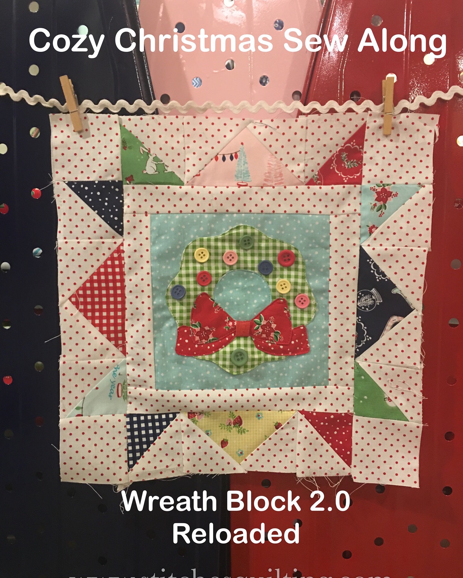 Cozy Christmas Wreath Block Sew Along Lori Holt Bee In My Bonnet Riley Blake