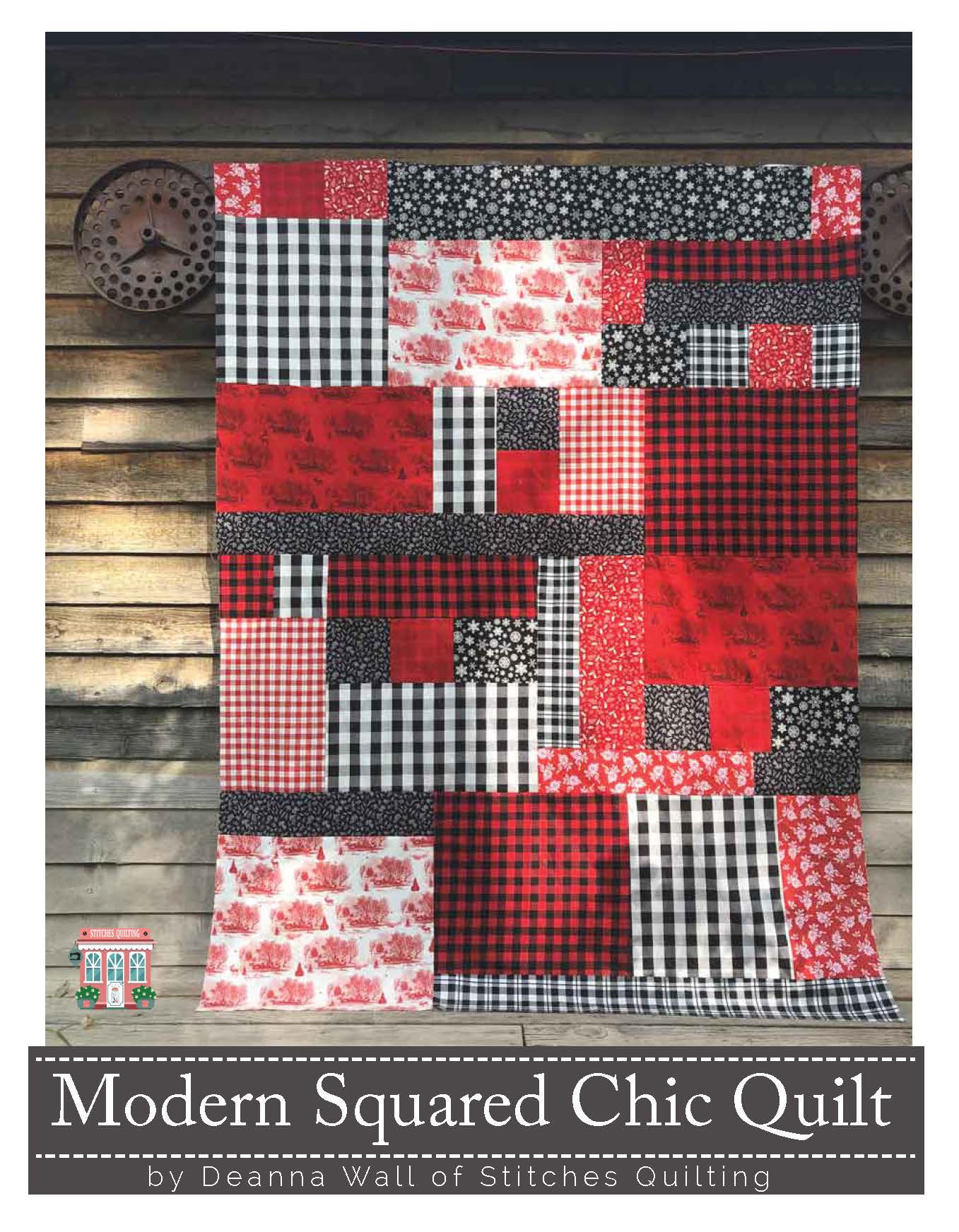 Modern Squared Chic Quilt Pattern Cover